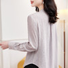 KQ-重磅真丝上衣女长袖衬衫2026春装新款韩版洋气纯色桑蚕丝上衣小衫 商品缩略图3