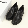 和诚行2026春季新款舒适休闲皮鞋一脚蹬豆豆乐福鞋男式商务鞋1370152 商品缩略图1