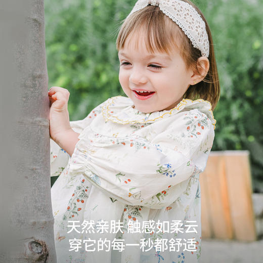 【宝宝服饰】嫚熙童装儿童娃娃衫女宝春夏长袖T恤2026新款衬衫女童娃娃领上衣 商品图2