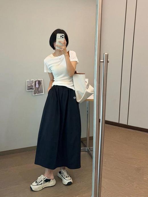 F022754轻量复合防晒松紧腰A字宽松百搭工装半身裙 商品图5