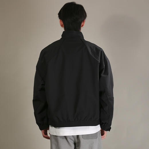 DRONKOO 2026 立领左胸金属标肩袖滚条下摆橡筋中厚夹克 商品图4