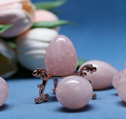 迷罗元和堂 | 粉水晶蛋面摆件 | 天然水晶有矿坑 冰裂 棉絮介意勿拍 | 随机发【器悟雅玩】 商品图0