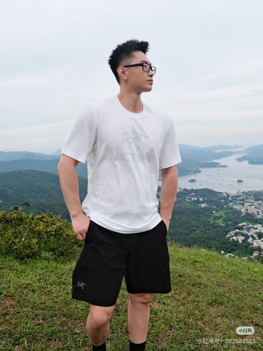 鸟家 Arc'word Logo 黑金字母印花圆领短袖T恤 商品图10