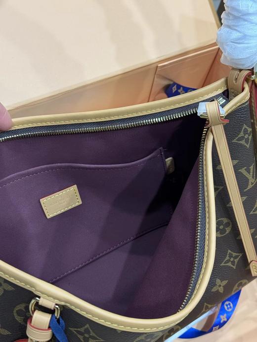 F022778女士单肩包carryall横版棕色老花腋下包 商品图11