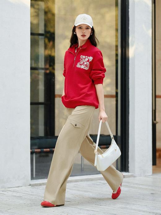 一店k （贵子1700➕ 同步在售）26ss早春新款！女生帅起来就没男人什么事儿啦！版型超哇塞！巨显腿长！宽松挺括女款工装阔腿裤 商品图1