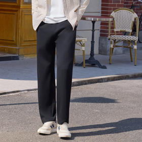 半身缘男裤 春季日常休闲百搭小直筒休闲裤261101U17730250