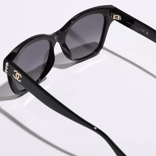 【礼盒款】Chanel 香奈儿墨镜 珍珠双C太阳镜 黑框  CH5482   香港直邮 商品图8