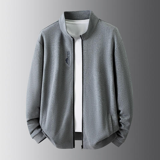 【DDS】【100%棉】大依优型大码男装全棉春季休闲卫衣外套纯棉夹克商务百搭运动长袖 商品图1