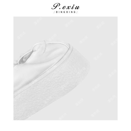 PanYiXiu/潘依绣羊皮极简设计感舒适百搭一脚蹬懒人鞋 QL93202 商品图3