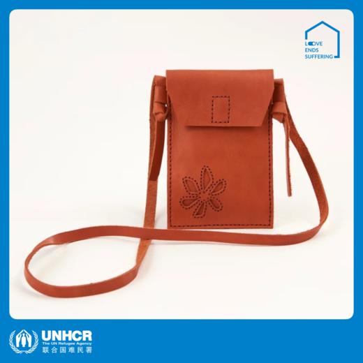 心艺手作：花漾水牛皮斜挎包 Flora Leather Crossbody Bag 商品图0