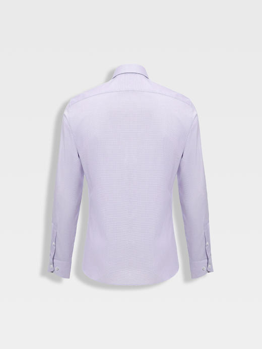 callisto紫色蜂巢纹理百分百棉衬衫 商品图1