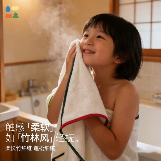 [屁侠推荐]滴水瞬吸大浴巾 森林棠柔软亲肤竹纤维浴巾透气不易掉毛家用洗澡大浴巾24161407 商品图2