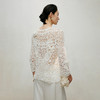 【林栖设计小店】手工钩花|白色镂空肌理2026夏新款优雅套头上衣1962061 商品缩略图3