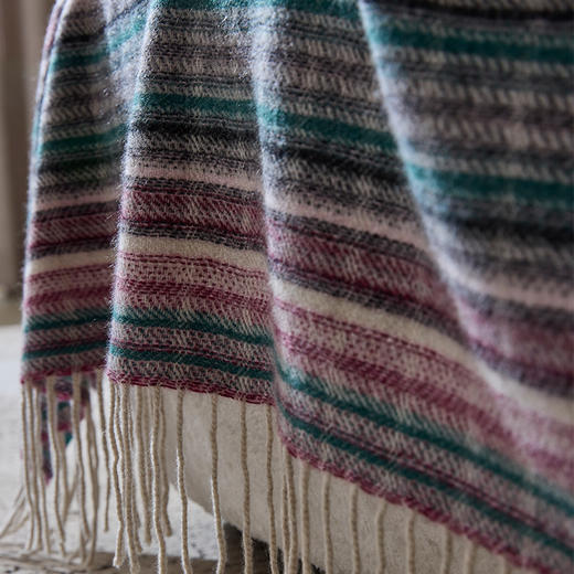 西藏手工氆氇羊绒披肩 SJF95P554A 商品图1