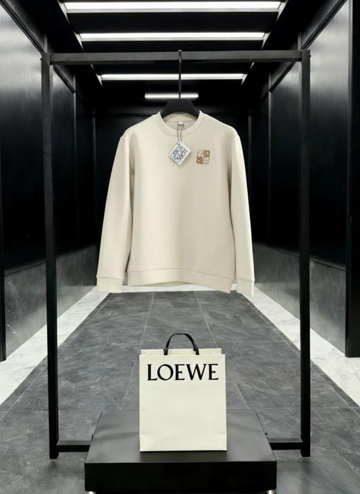 F022701胸前刺绣logo两色情侣款圆领卫衣 商品图8