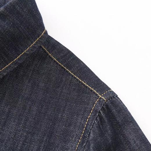 F022727慵懒风复古水洗牛仔衬衫女春季新款叠穿衬衣 商品图12