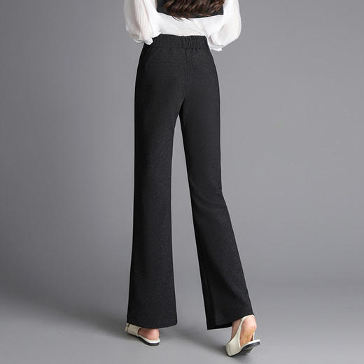 「自」全新升级【铂金会员146/天猫199/差价53】(14020)洛诗琳气质微喇阔腿裤2026春季新款时尚高腰显瘦窄版直筒裤 商品图3