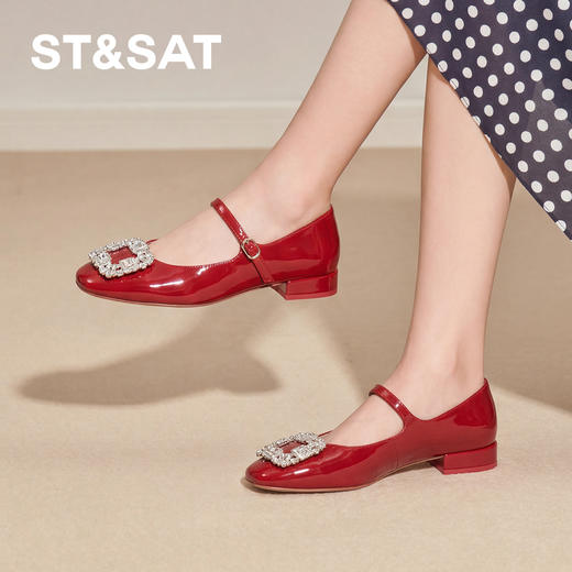 星期六甜美钻扣粗跟玛丽珍SSD3111485 商品图8