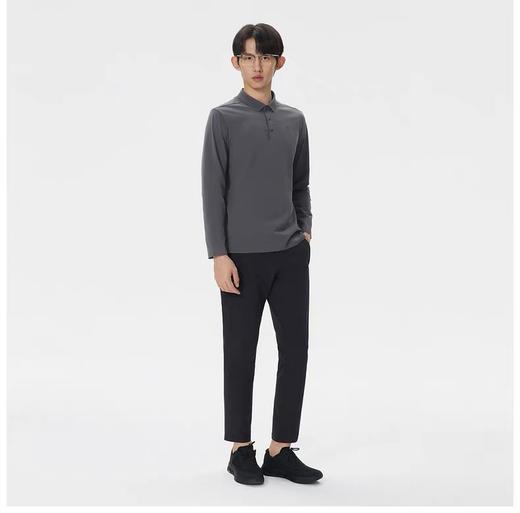 点此购买 可隆春秋季男士商务休闲长袖POLO衫 bk 340952 商品图6