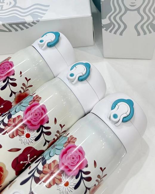 F022789花卉系列316不锈钢百花齐放保温杯500ml 商品图5