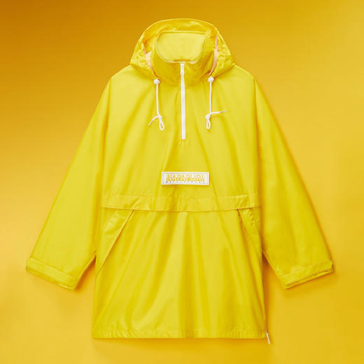 Napapijri 中性Martine Rose联名 Rainforest Axl 字母徽标贴片连帽雨衣 黄色 NP0A4FI2YS11 商品图0