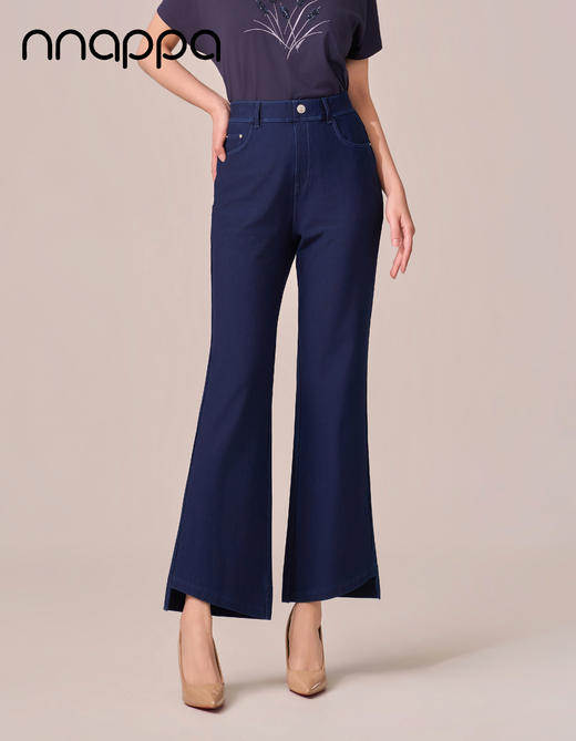 3A抗菌九分时尚落差牛仔微喇裤PA29370/PA29411 商品图0