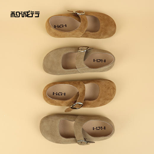 和诚行2026春季新款时尚舒适百搭软皮软底勃肯鞋1730026 商品图0