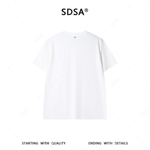36238SDSA男装2026新款纯色短袖T恤日常通勤休闲百搭男女同款基础款 商品图4