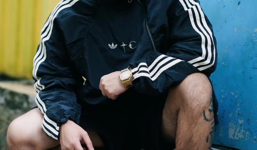 F022735自带做旧肌理梭织运动斜拉链夹克外套 商品图8