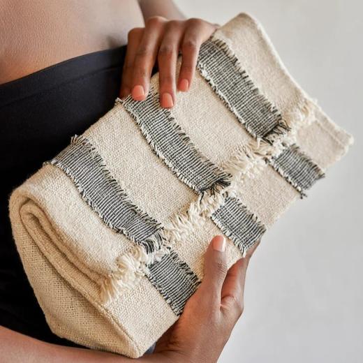 心艺手作：条纹折叠手拿包 Woven Lunch Bag Clutch 商品图1