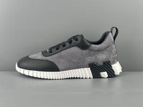 春季特惠💰650 代购冲正版本 # HERMES 爱马仕 Bouncing KHEA运动鞋 绒面革 圆头系带 平底 跑鞋 低帮 生活休闲鞋 男女同款