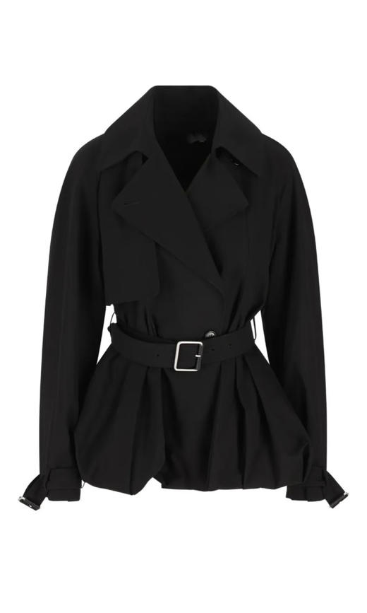 31-1 三月大新 排他性独家圆正 lew花苞裙摆 腰带系带风衣外套 我穿40 商品图1