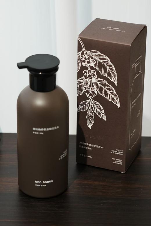 【草本原浆 养护头皮 防断防掉 蓬松】咖啡无患子洗发水 500g une année 商品图3