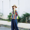 绽放109朵/织彩·汉麻棉圆领长袖提花面料彩色短T春夏松弛感T恤女 商品缩略图2