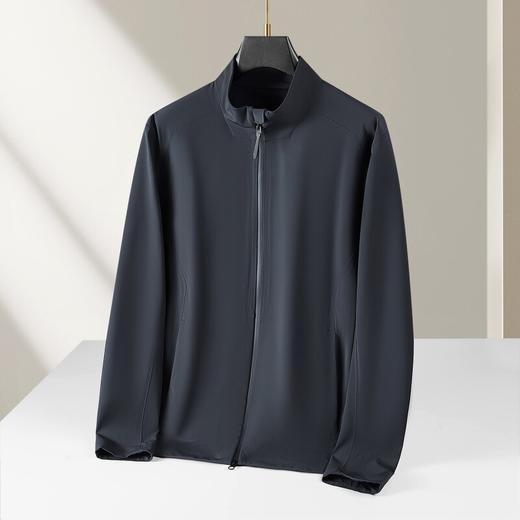 【DZP】大依优型大码男装软壳立领夹克外套时尚休闲纯色百搭胖子加肥加大 商品图3