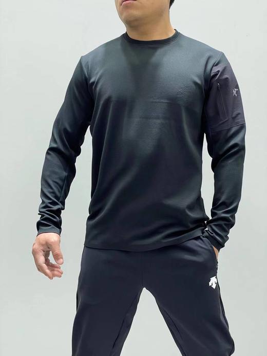 F022749城市机能户外长袖圆领T恤休闲长袖袖臂贴袋卫衣 商品图7