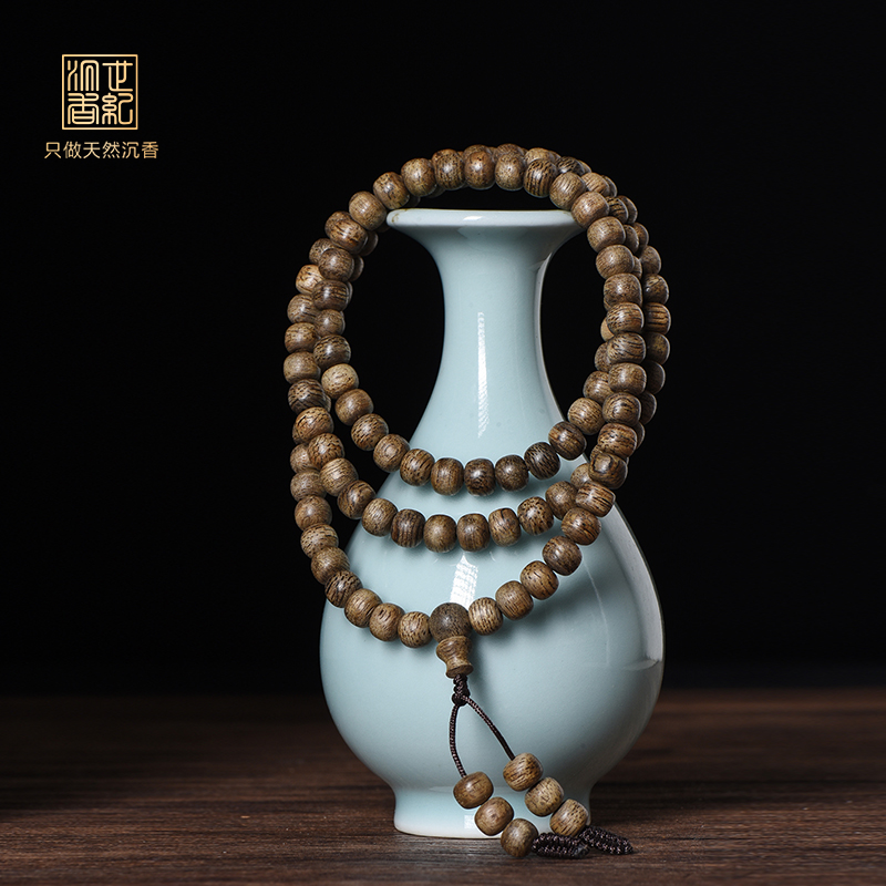 敬呈懂香人 | 天然达拉干沉香桶珠 6.8mm*108颗 10克 SP10330