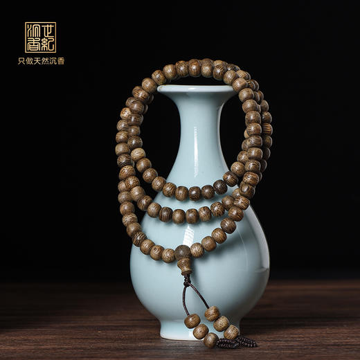 敬呈懂香人 | 天然达拉干沉香桶珠 6.8mm*108颗 10克 SP10330 商品图0