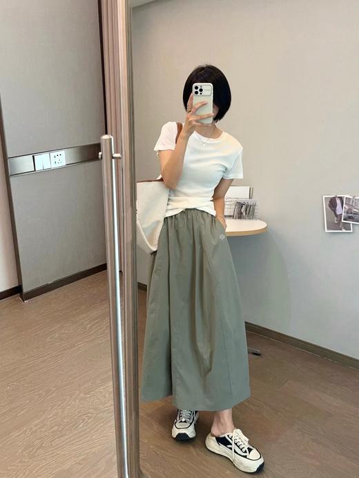 F022754轻量复合防晒松紧腰A字宽松百搭工装半身裙 商品图9