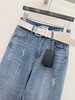 YSL 26年早春系列 *新款刺绣字母烫钻牛仔直筒裤 商品缩略图3