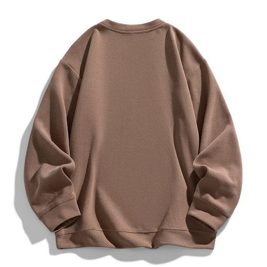 【DSL】大依优型大码男装圆领卫衣简约休闲棉质长袖打底衫上衣加肥加大码 商品图3