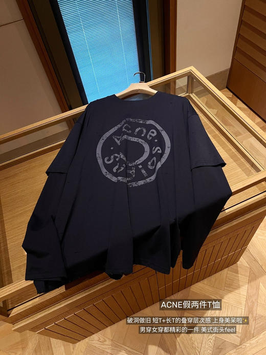 周笔畅同款ACN*E假两件长袖T 商品图7