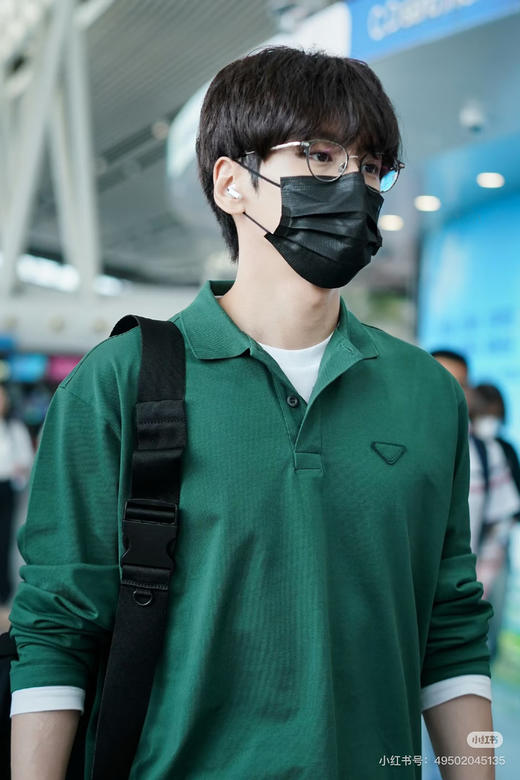 普啦达 26新品三角徽标装饰纯棉假两件长袖Polo衫T恤 商品图2