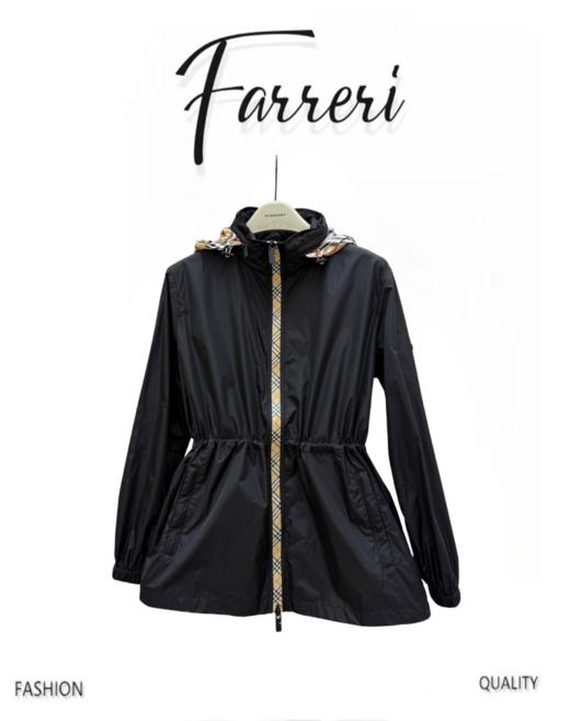 巴家 新款轻薄抽绳中长款外套 商品图0