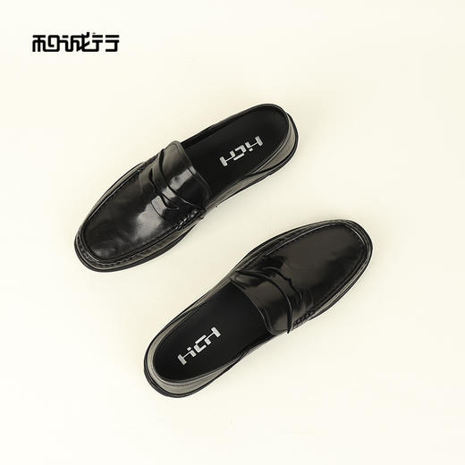 和诚行2026春季新款真皮软皮透气一脚蹬男式商务鞋1370153 商品图3
