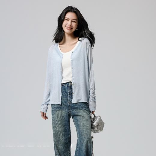 澄鱼生活天丝清风开衫 丝滑柔软的触感上身超显气质 商品图8