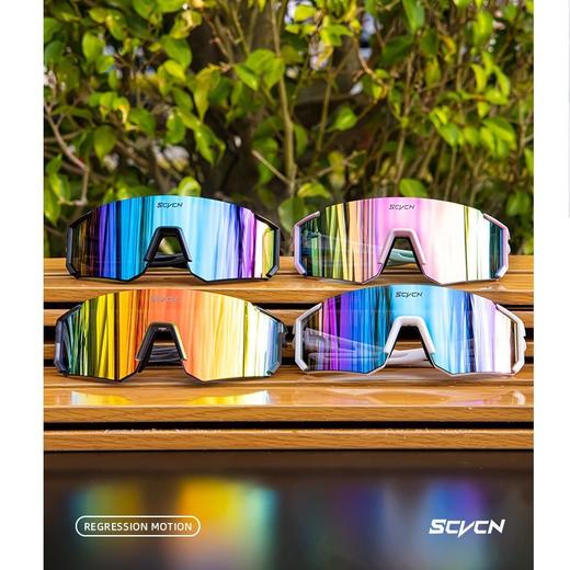 [跨境新款]SCVCN/男女户外运动骑行墨镜 连体自行车防风沙眼镜运动太阳镜 商品图4