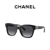 【礼盒款】Chanel 香奈儿墨镜 珍珠双C太阳镜 黑框  CH5482   香港直邮 商品缩略图1