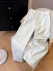 F022722日系工装牛仔裤女春季显瘦宽松阔腿裤微弯刀休闲裤 商品缩略图11