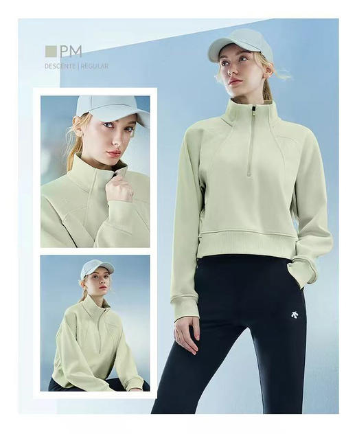 【cz1】新款女士半拉链针织套头卫衣！！ 商品图0